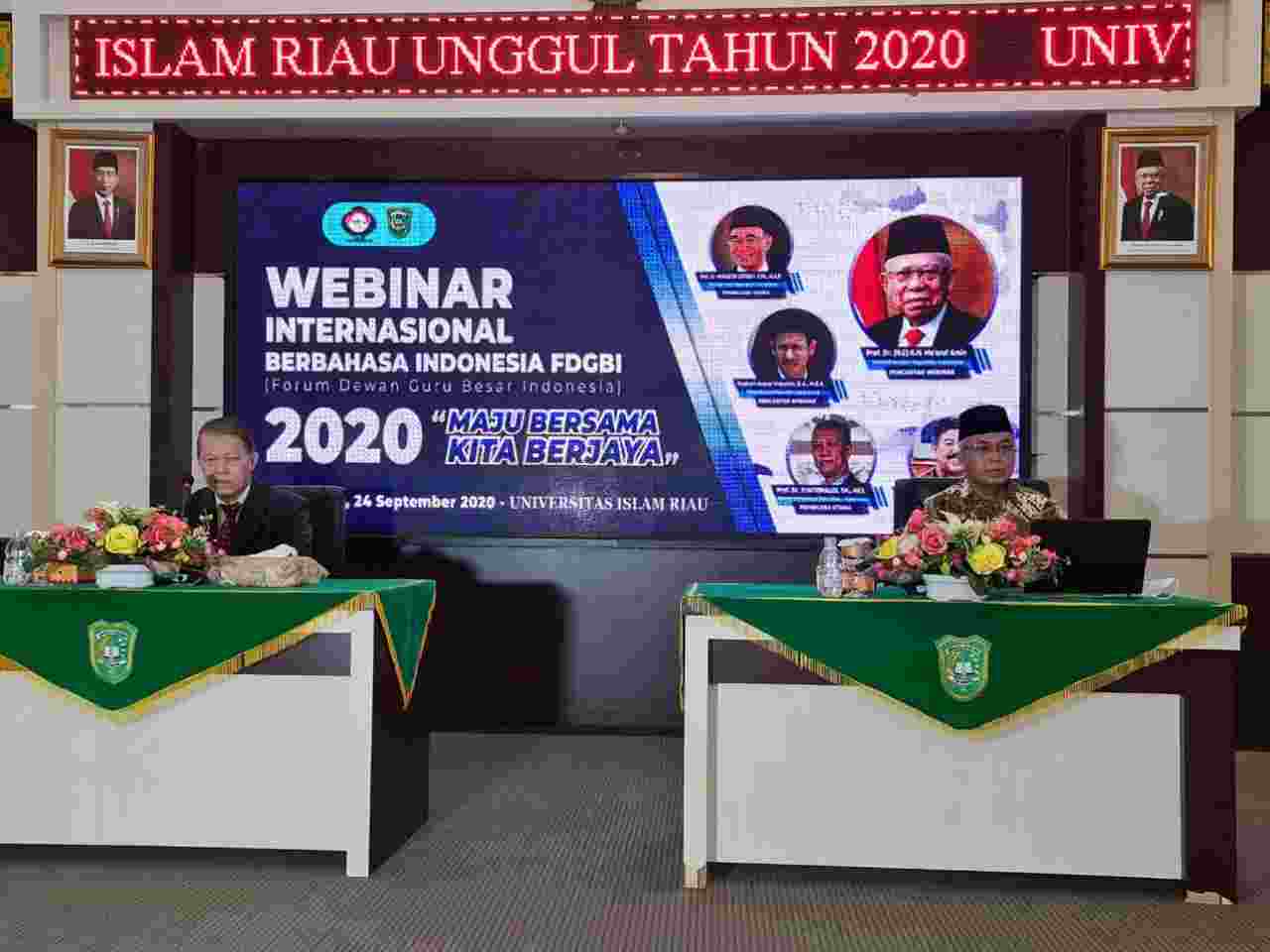 Webinar di UIR, Ratusan Profesor Rekomendasikan Bahasa Indonesia Jadi Bahasa Ilmiah International